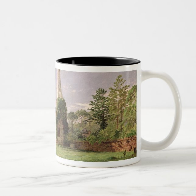 Stoke Poges Church Two-Tone Coffee Mug (Right)