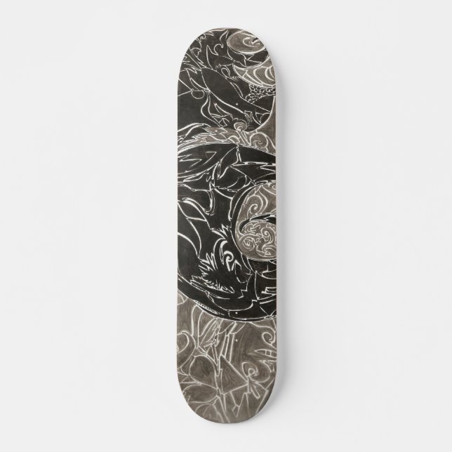 stoked skateboard deck (Front)