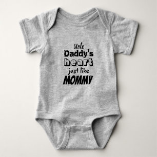 Stole Daddy's Heart...... Baby Bodysuit