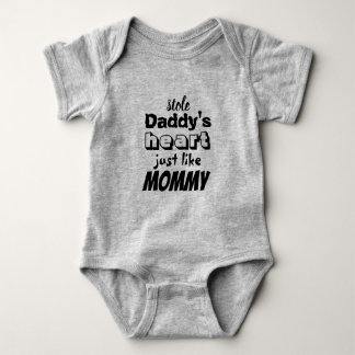 Stole Daddy's Heart...... Baby Bodysuit