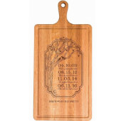 Stole His Name Cherry Wood Cutting Board (Front)