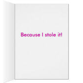 Stole it card. cards (Inside (Right))