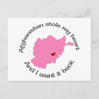 Stole my Heart Afghanistan Postcard
