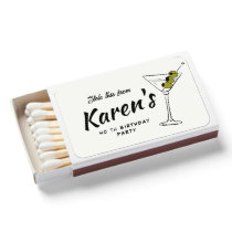 Stole This From Hand Drawn Handwritten Party Favor Matchboxes