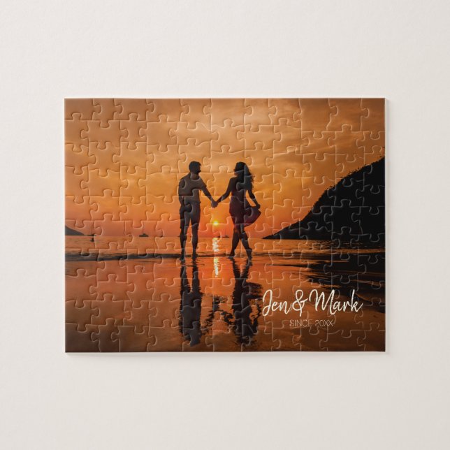 Stolen Moment. Name and Year Typography. Jigsaw Puzzle (Horizontal)