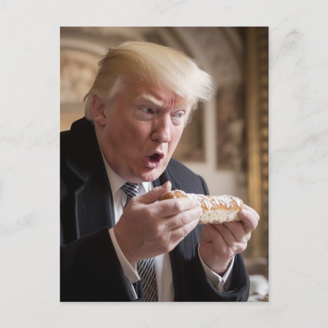 Stollen Bread Trump Joke Postcard (Front)