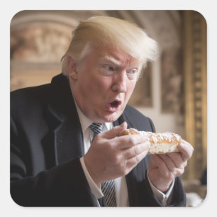 Stollen Bread Trump Joke Square Sticker