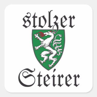 Stolzer Steirer Steiermark Austria Coat of arms Square Sticker