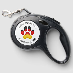 Stolzes Mitglied der Hundesrepublik German Dog Retractable Pet Leash