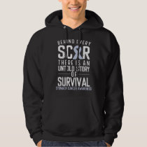 Stomach Cancer Awareness Month  Every Scar Warrior Hoodie