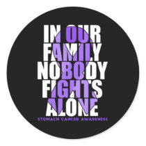 Stomach Cancer Awareness Month Supporter Fighter Classic Round Sticker