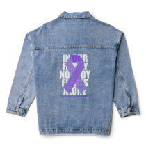 Stomach Cancer Awareness Month Supporter Fighter Denim Jacket