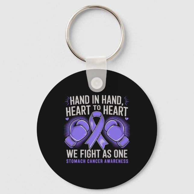 Stomach Cancer Awareness Month We Fight As One Box Keychain (Front)