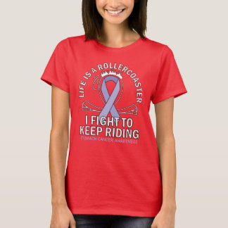 Stomach cancer awareness periwinkle blue T-Shirt