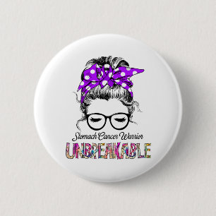 Stomach Cancer Awareness Ribbon Support Gifts Button