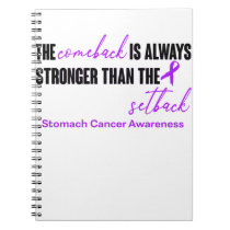 Stomach Cancer Awareness Ribbon Support Gifts Notebook