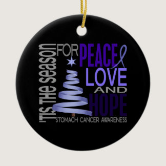 Stomach Cancer Christmas 1 Ornaments