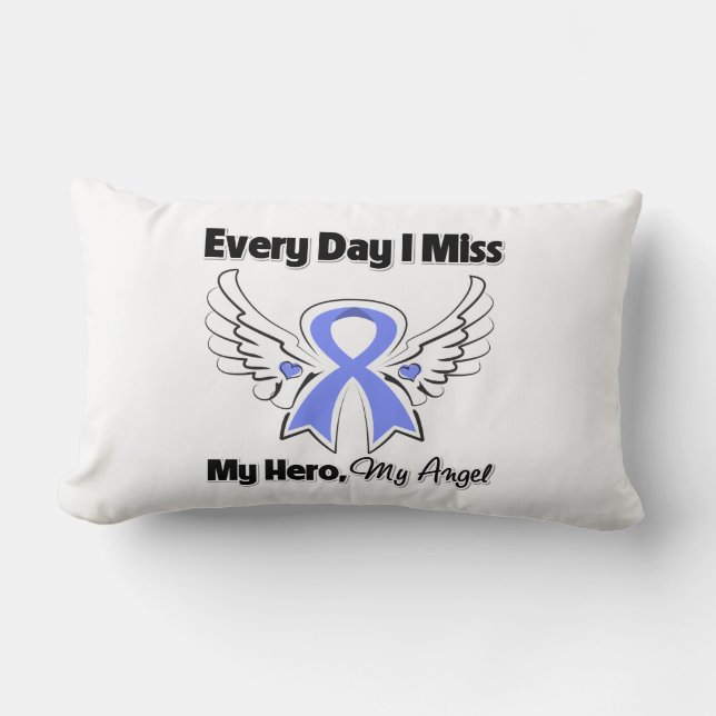 Stomach Cancer Every Day I Miss My Hero Lumbar Pillow (Front)
