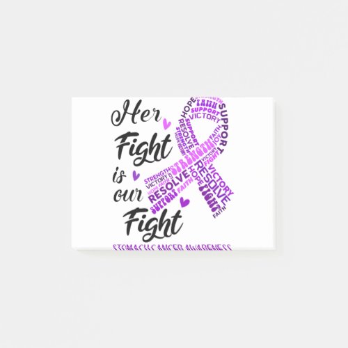 Stomach Cancer Her Fight is our Fight Post_it Notes