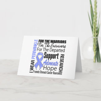 Stomach Cancer I Wear Periwinkle Ribbon TRIBUTE Card