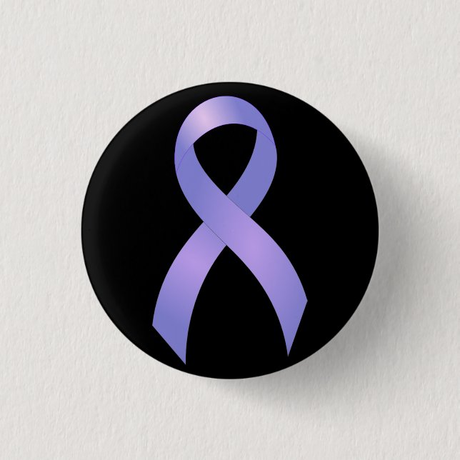 Stomach Cancer Periwinkle Ribbon Button (Front)