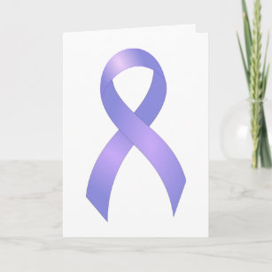 Thinking Of You Get Well Soon Card Sympathy Card For Him Awareness Periwinkle Ribbon Stomach Cancer Support Card For Her