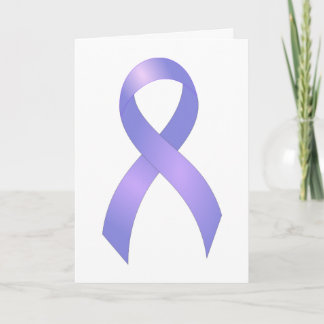 Stomach Cancer Periwinkle Ribbon Card