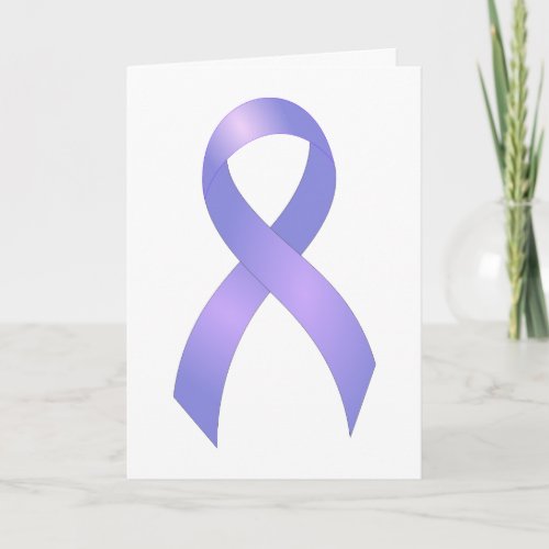 Stomach Cancer Periwinkle Ribbon Card