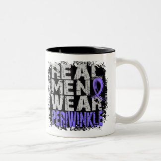 Stomach Cancer Real Men Wear Periwinkle Two-Tone Coffee Mug