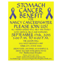 Stomach Cancer Ribbon Benefit Flyer