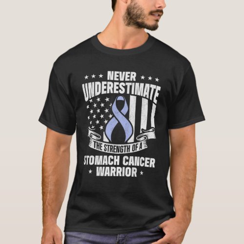Stomach Cancer Survivor Fight Power Warrior T_Shirt