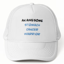 stomach cancer warrior, awesome trucker hat