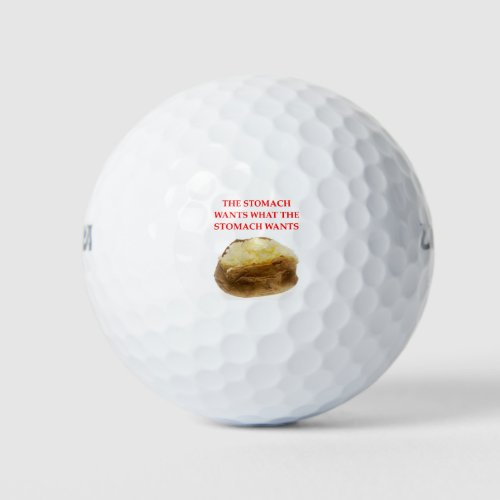 Stomach joke golf balls