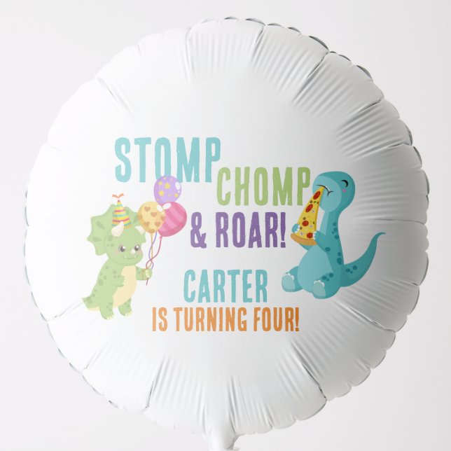 Stomp, Chomp, Roar! Dinosaur Balloon (Front)