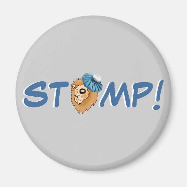 STOMP! - Detroit Football Magnet (Front)