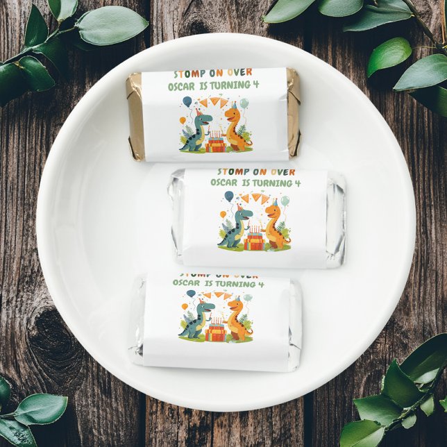 "Stomp On Over Dinosaur Birthday  Hershey's Miniatures (Creator Uploaded)