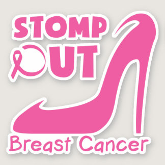 Stomp Out Breast Cancer Sticker