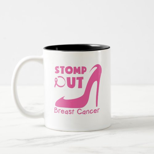 Stomp Out Breast Cancer Two_Tone Coffee Mug