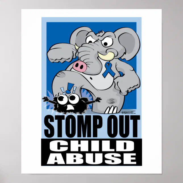 Stomp Out Poster Stomp Out Child Abuse Poster | Zazzle