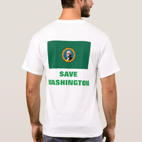 STOMP OUT THE VIRUS SAVE WASHINGTON MENS SHIRT