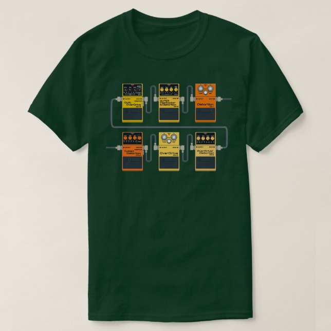 Stomp that Distortion Pedal  T-Shirt (Design Front)