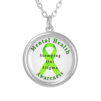 Stomping Out Stigma Silver Plated Necklace