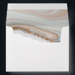 Stone Agate Marble Texture 5x7 Invitation Envelope<br><div class="desc">Designed to coordinate with our Natural Marble Agate Collection,  this matching invitation envelope features a gorgeous marble agate texture in natural colour. For more advanced customisation of this design,  e.g. changing layout,  font or text size please click the "CUSTOMIZE" button above. Please contact me for any questions!</div>