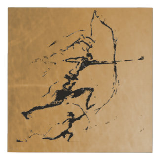 Stone Age Archers Faux Canvas Print