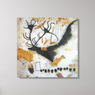 Stone Age Lascaux Megaloceros Cave Painting Canvas Print