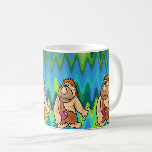 Stone Age Man Character Human Primitive  Coffee Mug