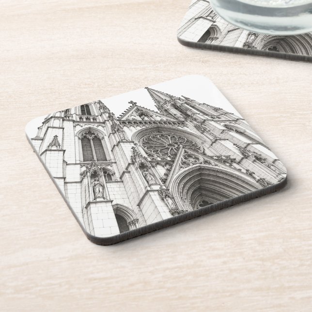 Stone and Shadow Beverage Coaster (Left Side)