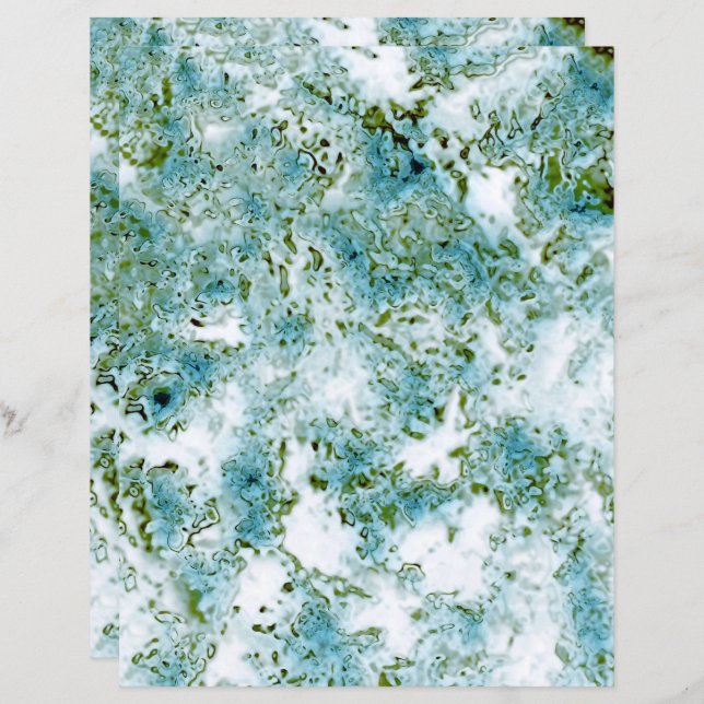 Stone Aqua Texture  (Front/Back)
