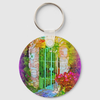 Stone Arch Colorful Gate Keychain