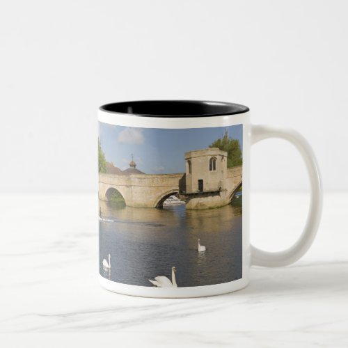 Stone arched bridge and River Ouse St Ives Two_Tone Coffee Mug